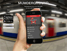 Tablet Screenshot of mumderground.com